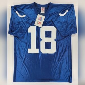 NWT Vintage NFL Players Indianapolis Colts Peyton Manning Jersey Blue #18 Large